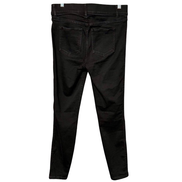 SPANX High Rise Pull On Elastic Waistband Jegging Style Jeans Black Size Medium - Picture 8 of 11